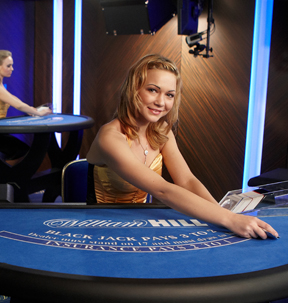 Screenshot of a William Hill Blackjack Table